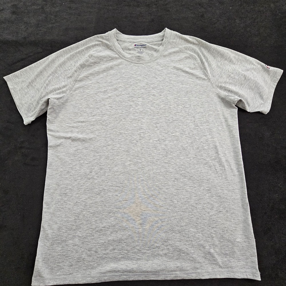 Champion Authentic Athleticwear Gray Short Sleeve Performance T-Shirt Men's XL - Picture 1 of 9